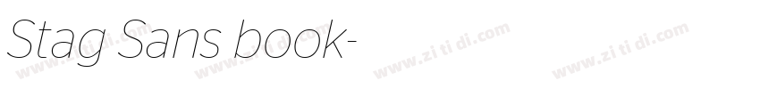Stag Sans book字体转换